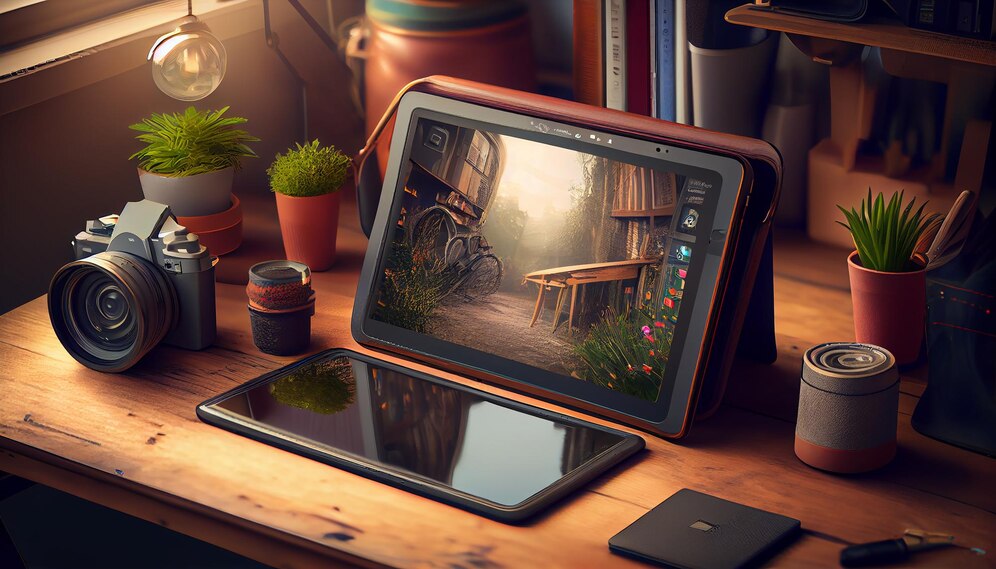 tablet with smartphone devices tech generative ai 188544 12176